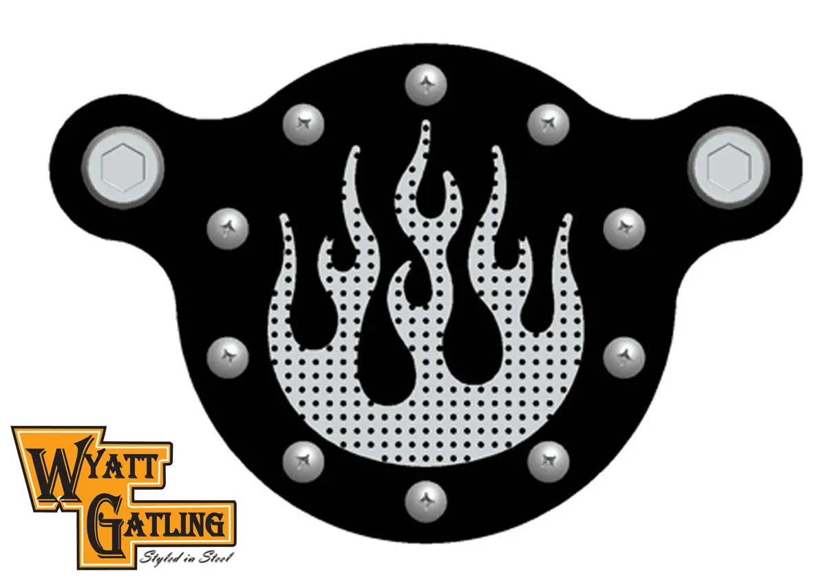 Wyatt Gatling Air Cleaner Kit Chrome - V-Twin Mfg. 1