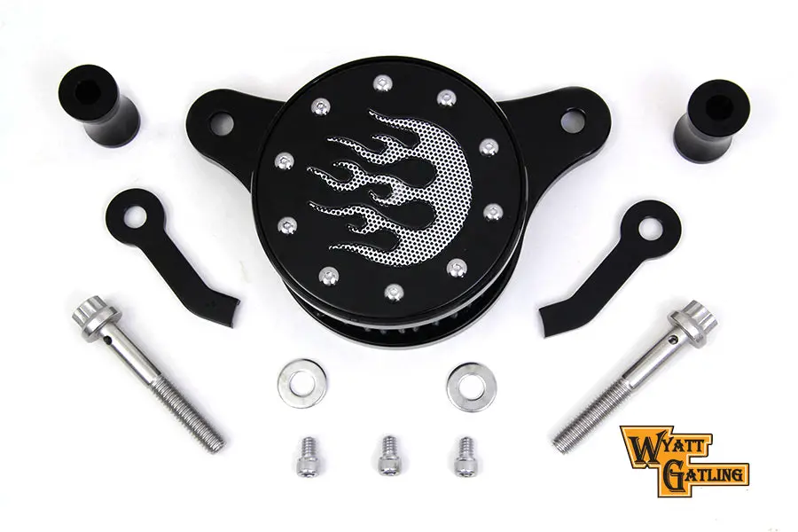 Wyatt Gatling Air Cleaner Kit Black - V-Twin Mfg. 1