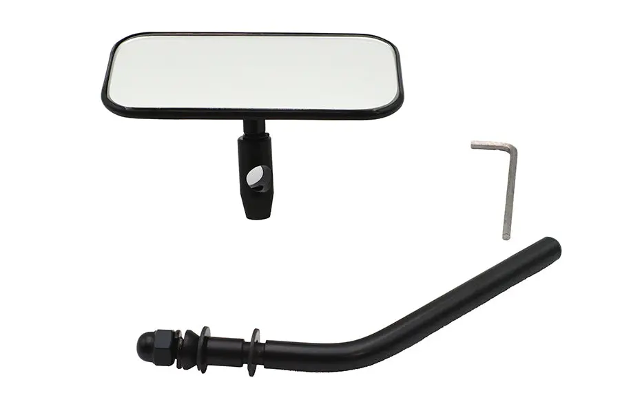 Black Rectangle Mirror - V-Twin Mfg. 1