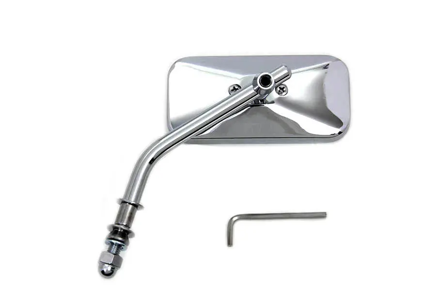 Chrome Rectangle Mirror - V-Twin Mfg. 1