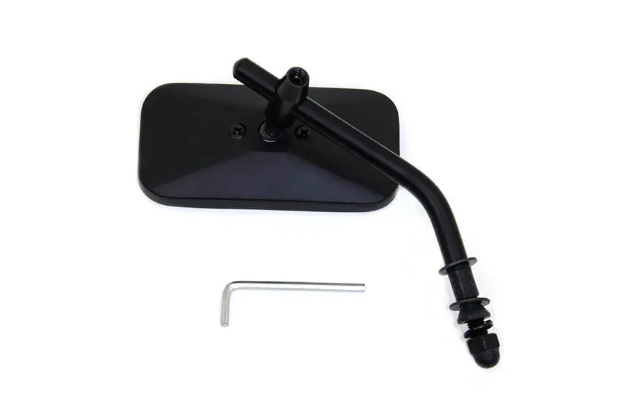 Black Rectangle Mirror - V-Twin Mfg. 1