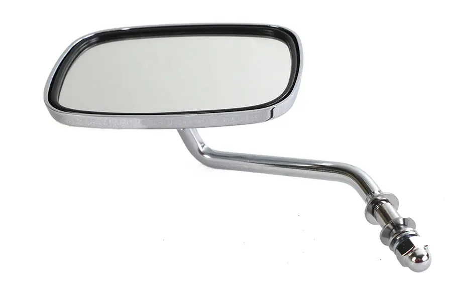 Chrome Replica Swivel Mirror With Short Billet Stem - V-Twin Mfg. 1