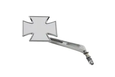 Maltese Mirror With Girder Stem Chrome - V-Twin Mfg. 1