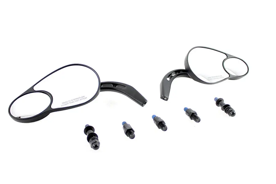 Big Twin Mirror Set Black - V-Twin Mfg. 1