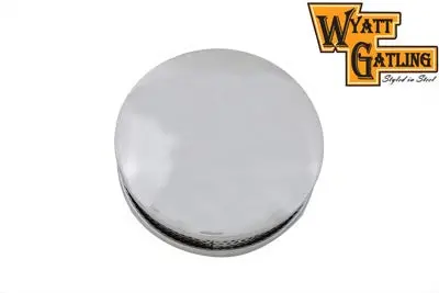 Wyatt Gatling Chrome Round Air Cleaner - V-Twin Mfg. 1