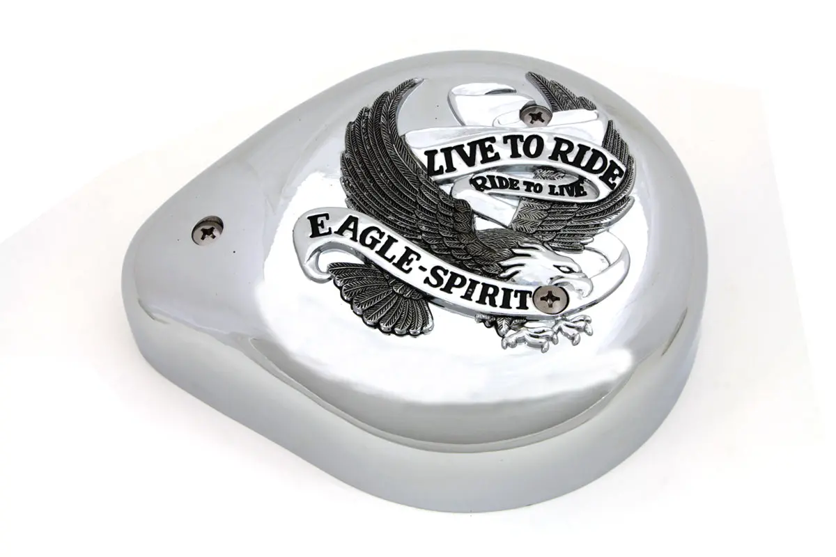 Eagle Spirit Chrome Teardrop Air Cleaner - V-Twin Mfg. 1
