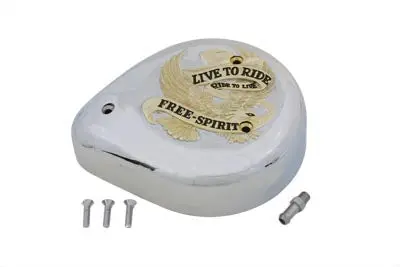 Eagle Spirit Gold Inlay Air Cleaner - V-Twin Mfg. 1