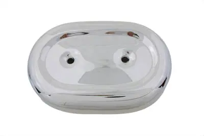 Oval Air Cleaner Cover Chrome - V-Twin Mfg. 1