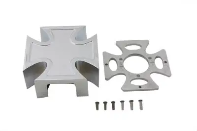 Chrome Maltese Air Cleaner Cover - V-Twin Mfg. 1