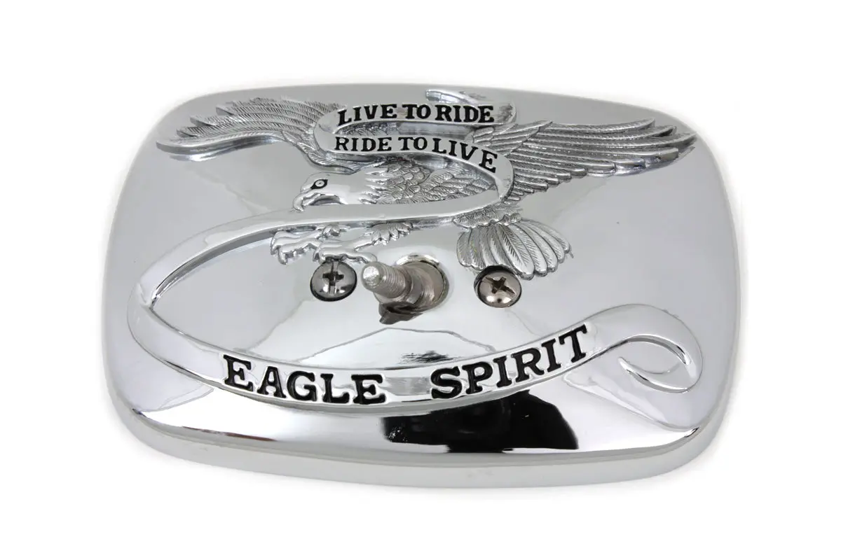 Chrome Eagle Spirit Mirror Head - V-Twin Mfg. 1