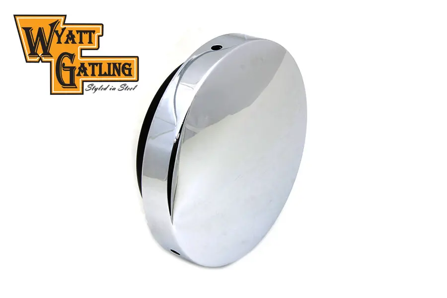 Wyatt Gatling Chrome Baby Moon Air Cleaner - V-Twin Mfg. 1