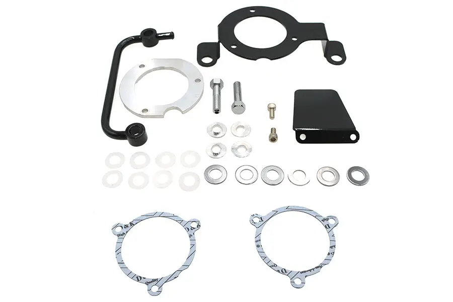 M8 Efi Air Cleaner Support Bracket Kit Black - V-Twin Mfg. 1