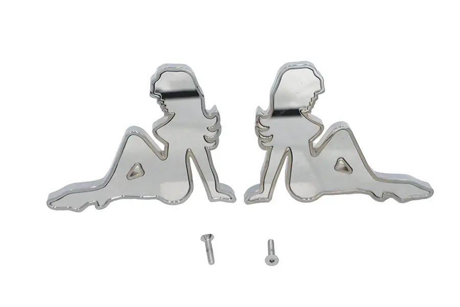 Lady Luck Mirror Body Set Billet - V-Twin Mfg. 1