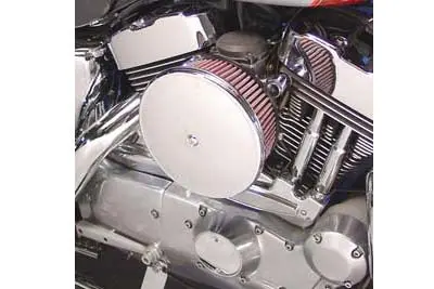 Velo Dish Air Cleaner Chrome - V-Twin Mfg. 1