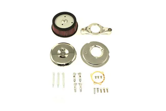 Velo Dish Air Cleaner Chrome - V-Twin Mfg. 1
