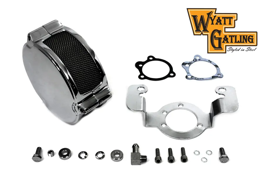 Wyatt Gatling New Era Air Cleaner Kit Chrome - V-Twin Mfg. 1