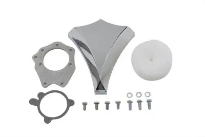 Diamond Carburetor Cover Chrome Billet - V-Twin Mfg. 1