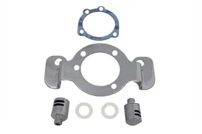 Breather And Bracket Kit Chrome - V-Twin Mfg. 1