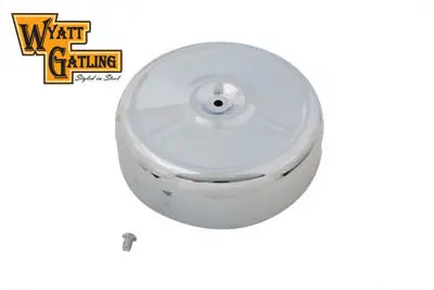 Wyatt Gatling Air Cleaner Assembly Chrome 8 Inch - V-Twin Mfg. 1