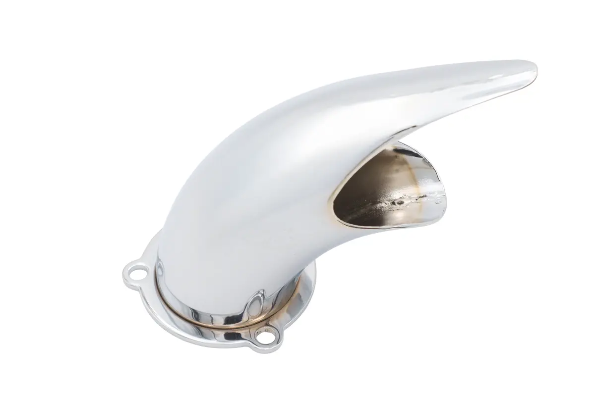 Wyatt Gatling Scoop Air Cleaner Chrome - V-Twin Mfg. 1
