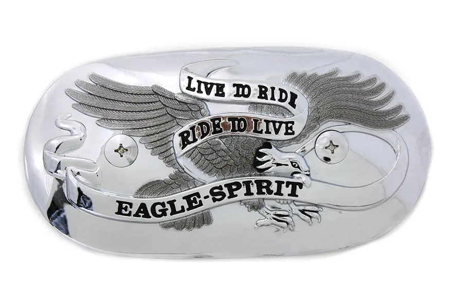 Eagle Spirit Oval Chrome Air Cleaner Insert - V-Twin Mfg. 1