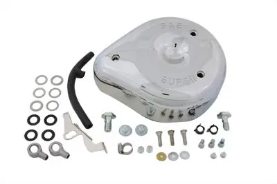 S&S Air Cleaner Assembly Chrome - V-Twin Mfg. 1