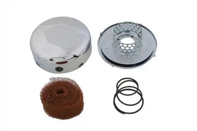 Smooth Chrome J-Slot Air Cleaner - V-Twin Mfg. 1