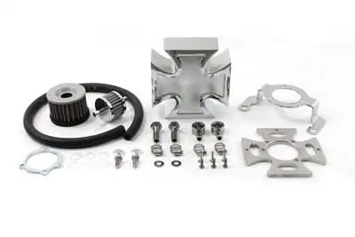 Maltese Chrome Air Cleaner Cover Kit - V-Twin Mfg. 1