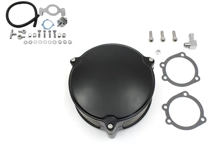 New Era Air Cleaner Kit Black - V-Twin Mfg. 1