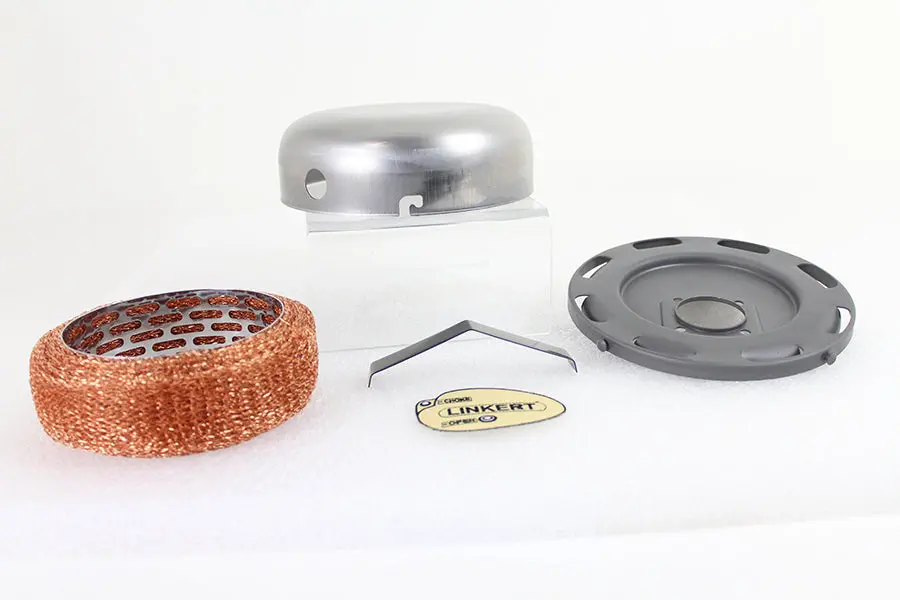 7 Inch Raw Linkert Air Cleaner - V-Twin Mfg. 1