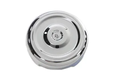 Chrome Round Bobbed Style 8 Inch Air Cleaner Cover - V-Twin Mfg. 1