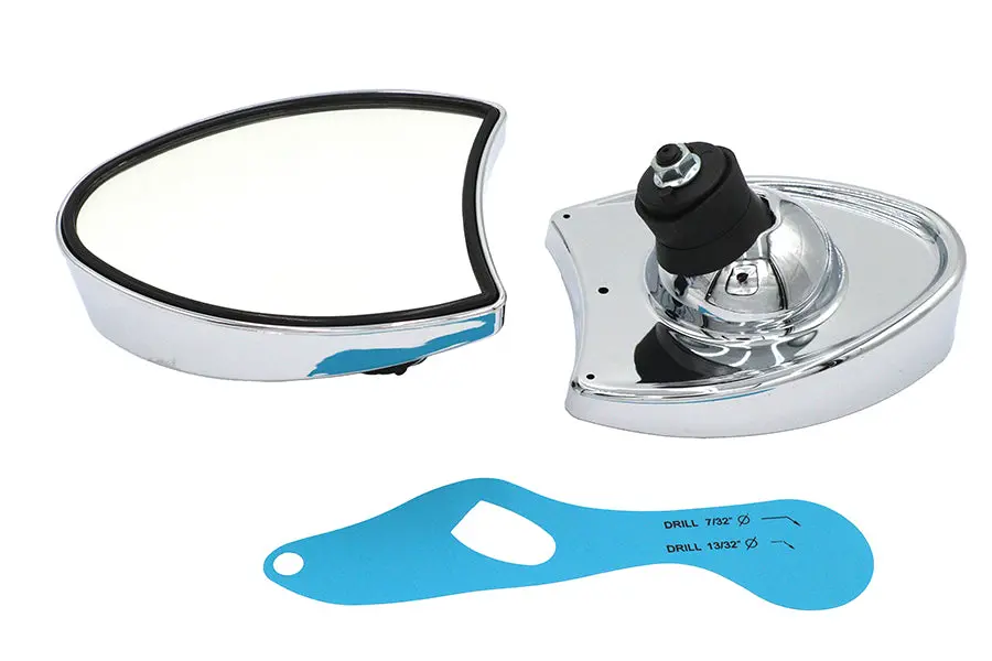 Chrome Touring Style Mirror Set - V-Twin Mfg. 1