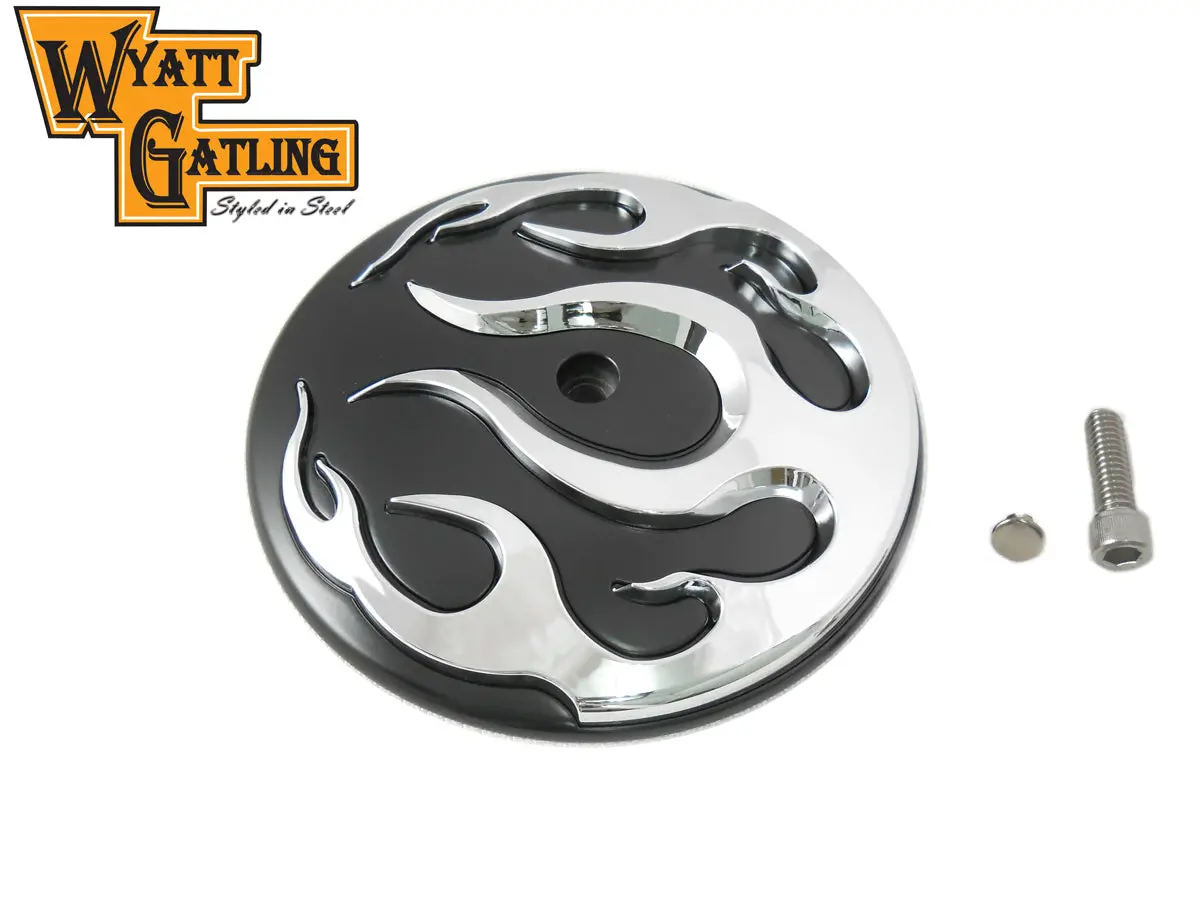 Wyatt Gatling Flame Air Cleaner Cover Insert - V-Twin Mfg. 1