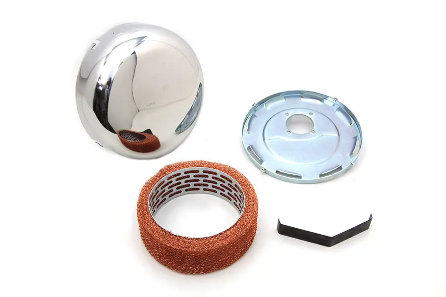 Stainless Steel Smooth J-Slot Air Cleaner - V-Twin Mfg. 1