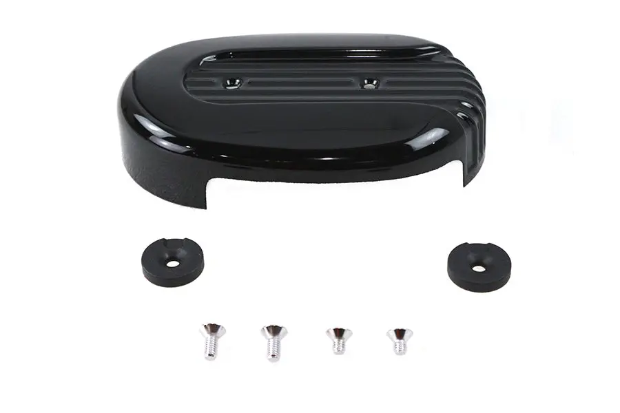 High Flow Air Cleaner Cover Black - V-Twin Mfg. 1