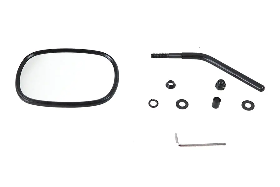Black Rectangular Mirror - V-Twin Mfg. 1