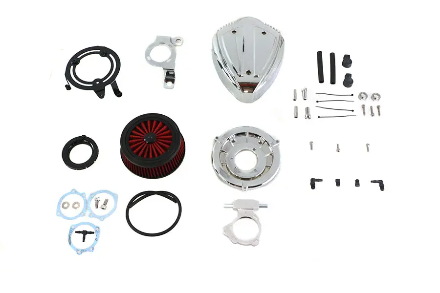 Siren Air Cleaner Assembly Chrome - V-Twin Mfg. 1