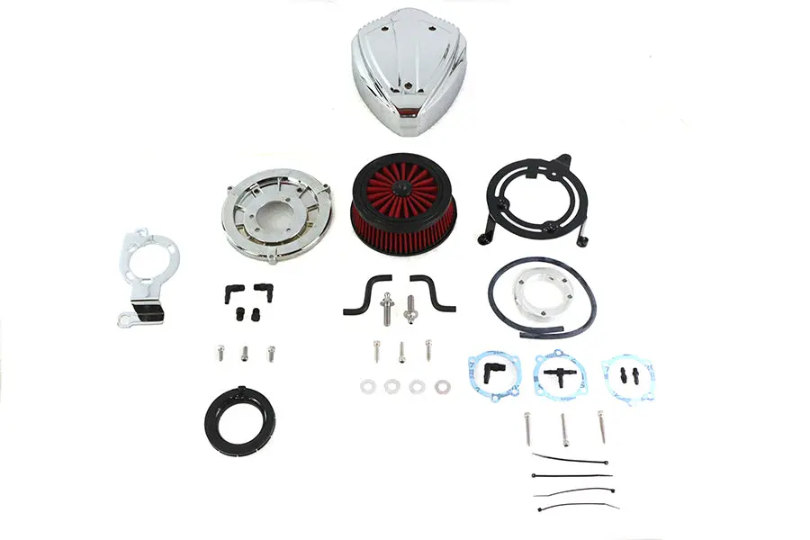 Siren Air Cleaner Assembly Chrome - V-Twin Mfg. 1