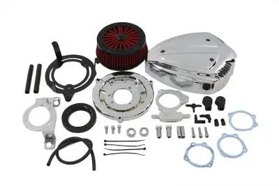 Siren Air Cleaner Assembly Chrome - V-Twin Mfg. 1
