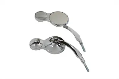 Split Vision Round Mirror Set - V-Twin Mfg. 1