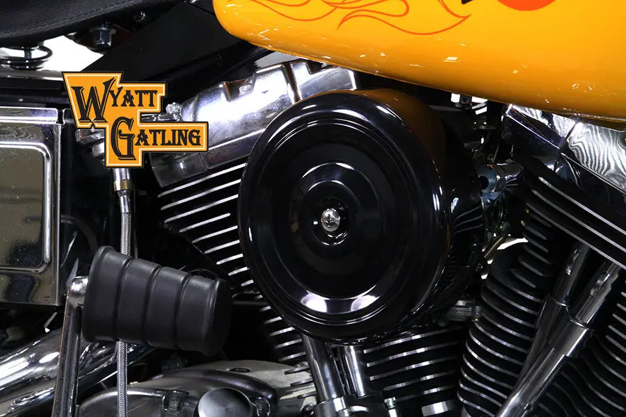Black Wyatt Gatling Air Cleaner Assembly - V-Twin Mfg. 1