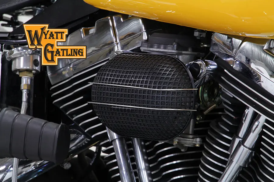 Black Wyatt Gatling Air Cleaner Assembly - V-Twin Mfg. 1