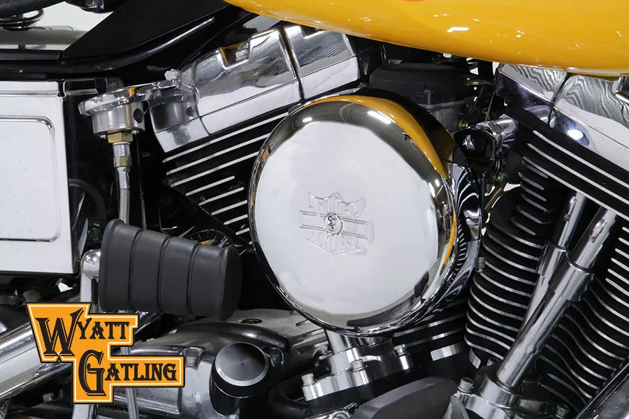 Chrome Wyatt Gatling Air Cleaner Assembly - V-Twin Mfg. 1