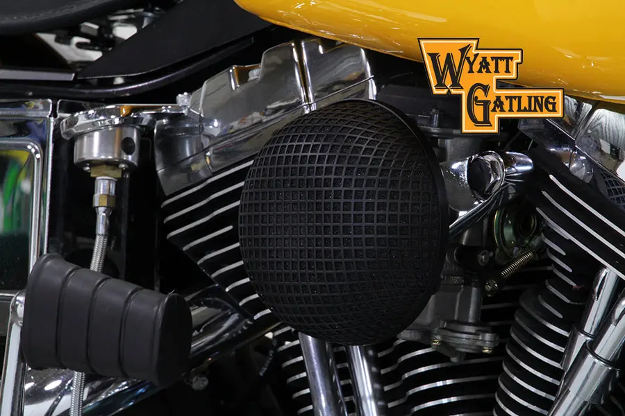 Black Wyatt Gatling Air Cleaner Assembly - V-Twin Mfg. 1