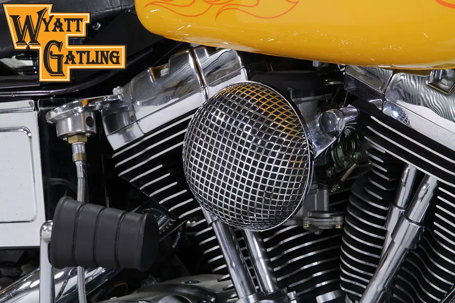 Chrome Wyatt Gatling Air Cleaner Assembly - V-Twin Mfg. 1