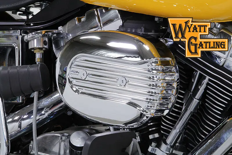 Chrome Wyatt Gatling Air Cleaner Assembly - V-Twin Mfg. 1