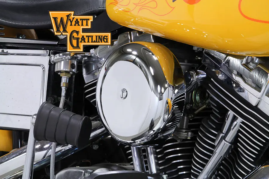 Chrome Wyatt Gatling Air Cleaner Assembly - V-Twin Mfg. 1