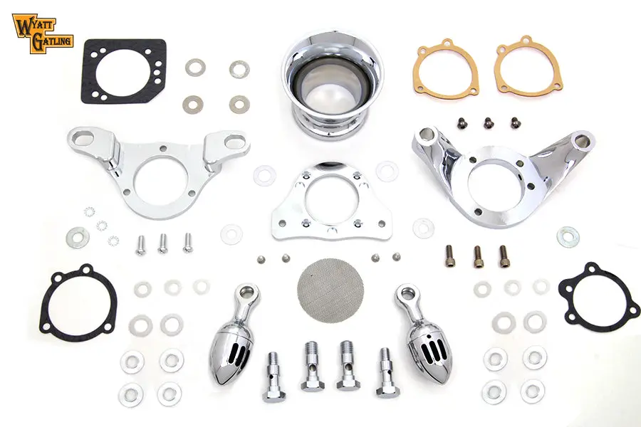 Chrome Wyatt Gatling Velocity Stack Assembly - V-Twin Mfg. 1