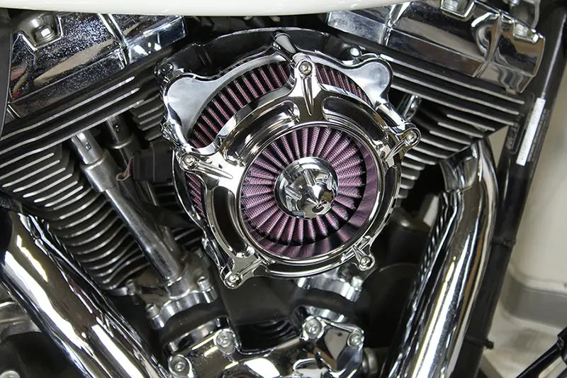 Exposed Filter Air Cleaner Kit Chrome - V-Twin Mfg. 1