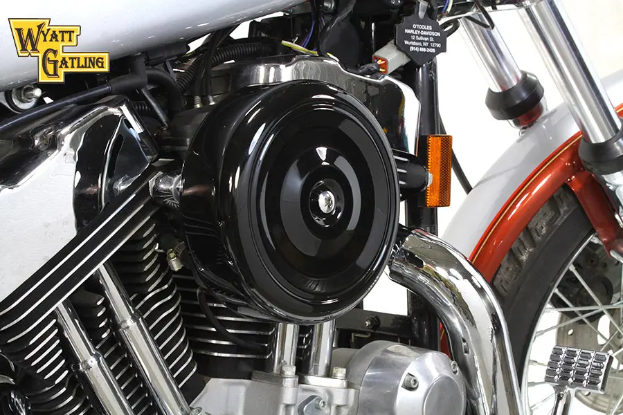 Black Wyatt Gatling Air Cleaner Assembly - V-Twin Mfg. 1